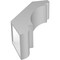 Ekena Millwork 5 1/2-in. W x 16-in. D x 24-in. H Olympic Architectural Grade PVC Knee Brace BRCP055X16X24OLY - alternate 4